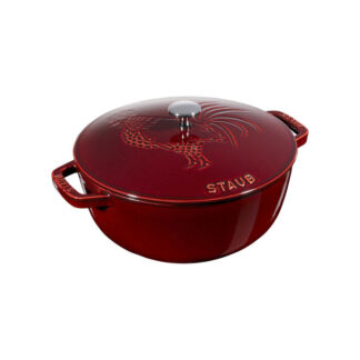 Staub Кокот "Петух", 24 см, гранатовый Staub