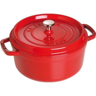 Staub Кокот круглый, 30 см, вишневый Staub