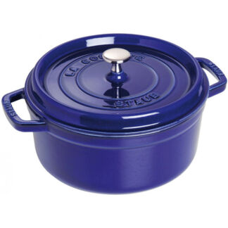 Staub Кокот круглый 24 см, темно-синий Staub