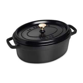 Staub Кокот овальный 29 см, черный Staub