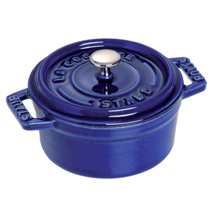 Staub Мини-кастрюля / жаровня с крышкой 10 см Dark Blue Staub фото 1