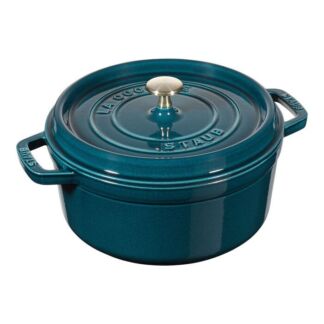 Staub Кокот круглый 24 см, бирюзовый Staub