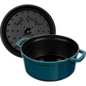 Staub Кокот круглый 24 см, бирюзовый Staub фото 4