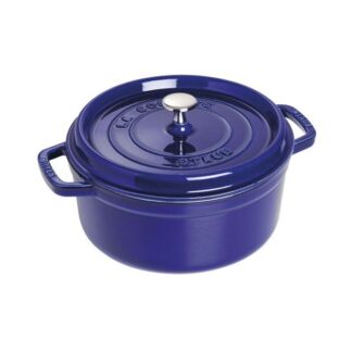 Staub Кокот круглый 22 см, синий Staub