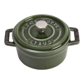 Staub Кокот круглый 10 см, зеленый базилик Staub