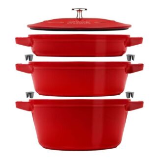 Staub Набор кухонной посуды 3 предмета, красный Staub