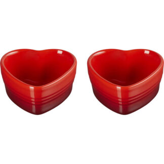 Le Creuset Набор из 2 форм для запекания 11 см Cerise Heart Le Creuset