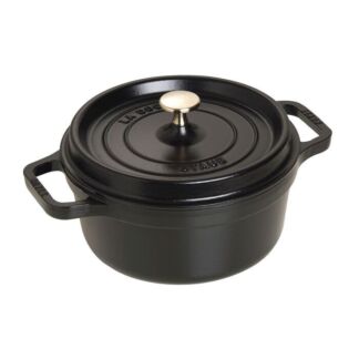 Staub Кокот круглый 22 см, чёрный Staub