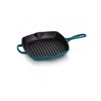 Le Creuset Сковорода гриль квадратная 26 см Deep Teal Le Creuset