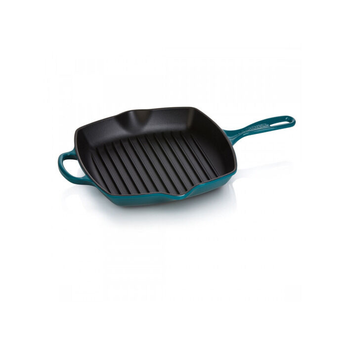 Le Creuset Сковорода гриль квадратная 26 см Deep Teal Le Creuset фото 1