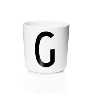 Design Letters Чашка G 7,5x7 см черно-белая Melamin Becher Design Letters