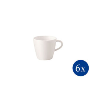 Villeroy & Boch Набор чашек для кофе 0,150 л, 6 предметов Blanc Manufacture