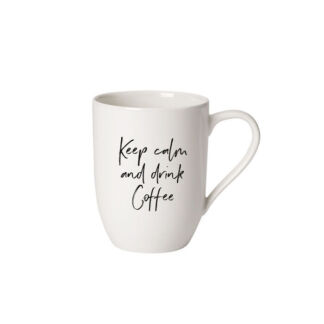 Villeroy & Boch Кружка 340 мл "Keep calm and drink coffee", белая Statement