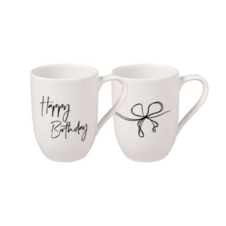 Villeroy & Boch Набор из 2 кружек "Happy Birthday" 0,28 л Statement Lines V