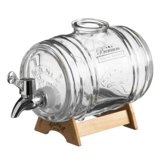 Kilner Диспенсер для напитков на подставке 1 л прозрачный Barrel Kilner