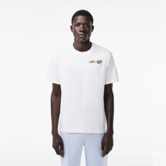 Мужская футболка Lacoste из плотного хлопка