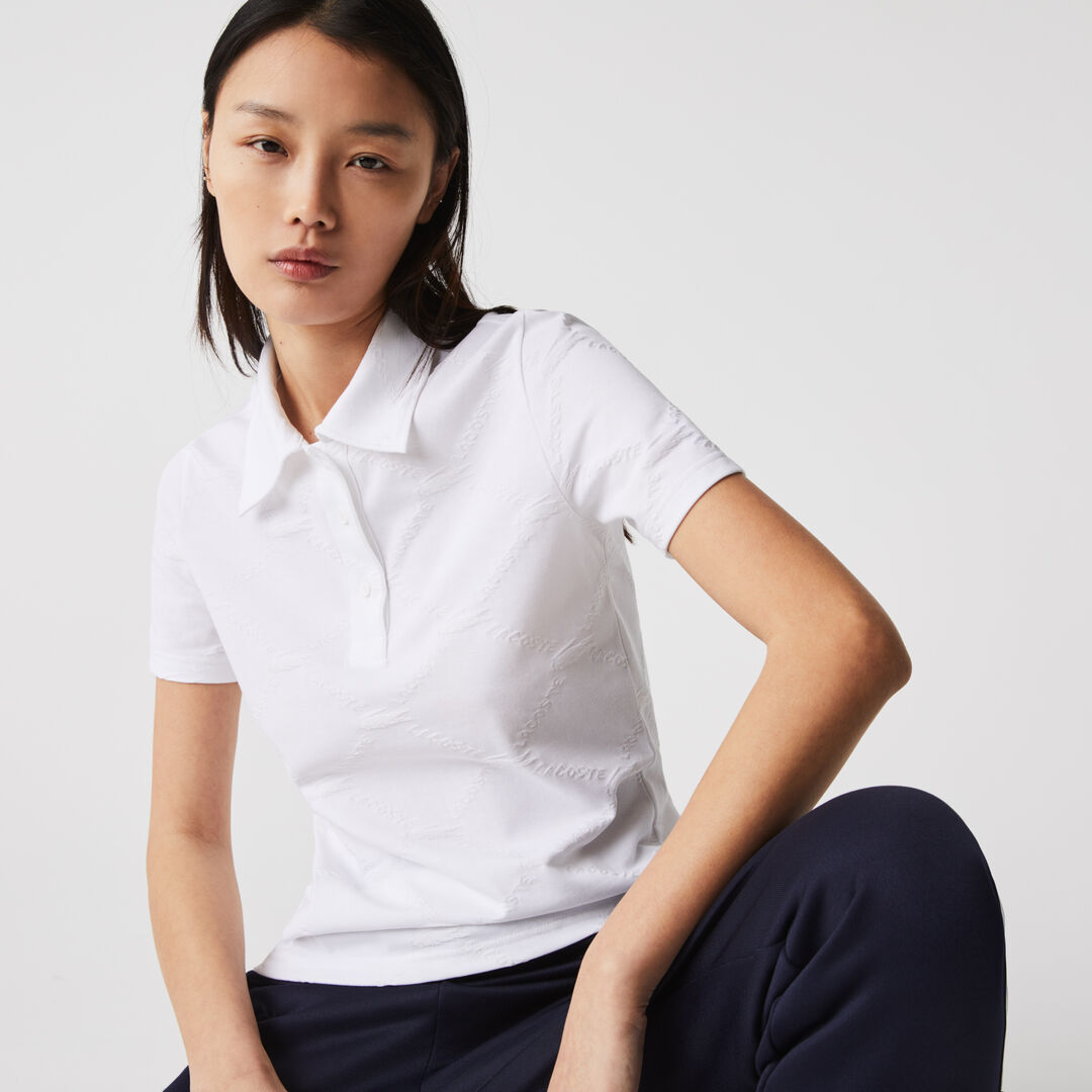 Женское поло Lacoste L!VE Slim Fit фото 1