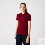 Женское поло Lacoste Slim Fit из эластичного хлопка фото 1