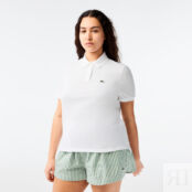 Женское поло Lacoste Classic Fit из хлопка Pique фото 5