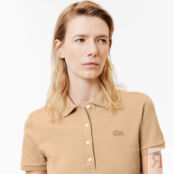 Женское поло Lacoste Slim Fit из эластичного хлопка фото 3