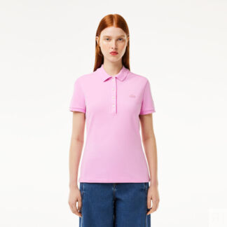 Женское поло Lacoste Slim Fit из эластичного хлопка