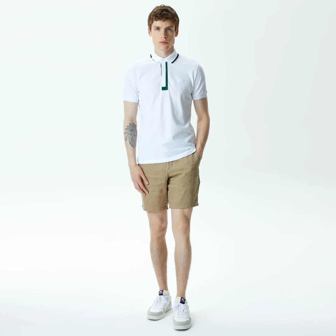 Мужские льняные шорты Lacoste Regular Fit фото 1