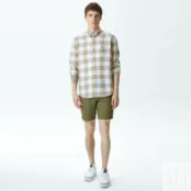 Мужские льняные шорты Lacoste Regular Fit фото 1