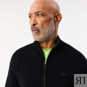 Мужской шерстяной свитер Lacoste на молнии фото 3