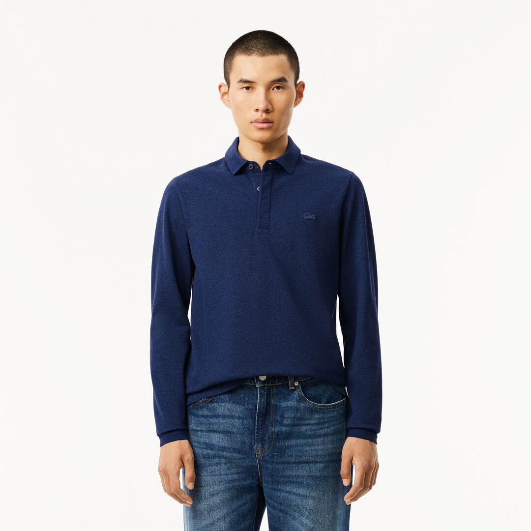 Мужское поло Lacoste с длинными рукавами фото 1