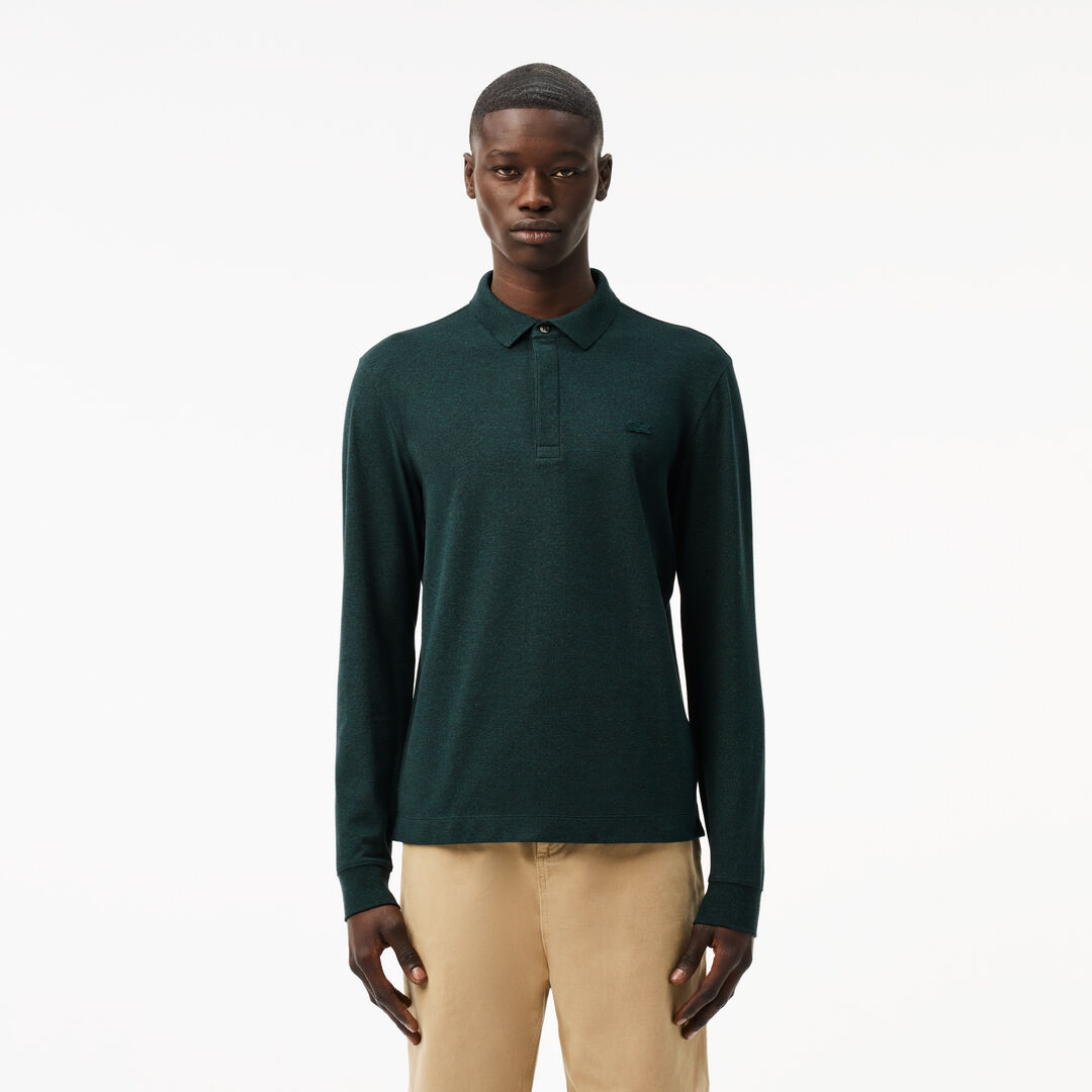 Мужское поло Lacoste с длинными рукавами фото 1