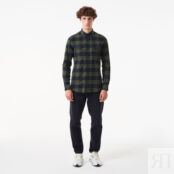 Мужская клетчатая рубашка Lacoste Slim Fit фото 4