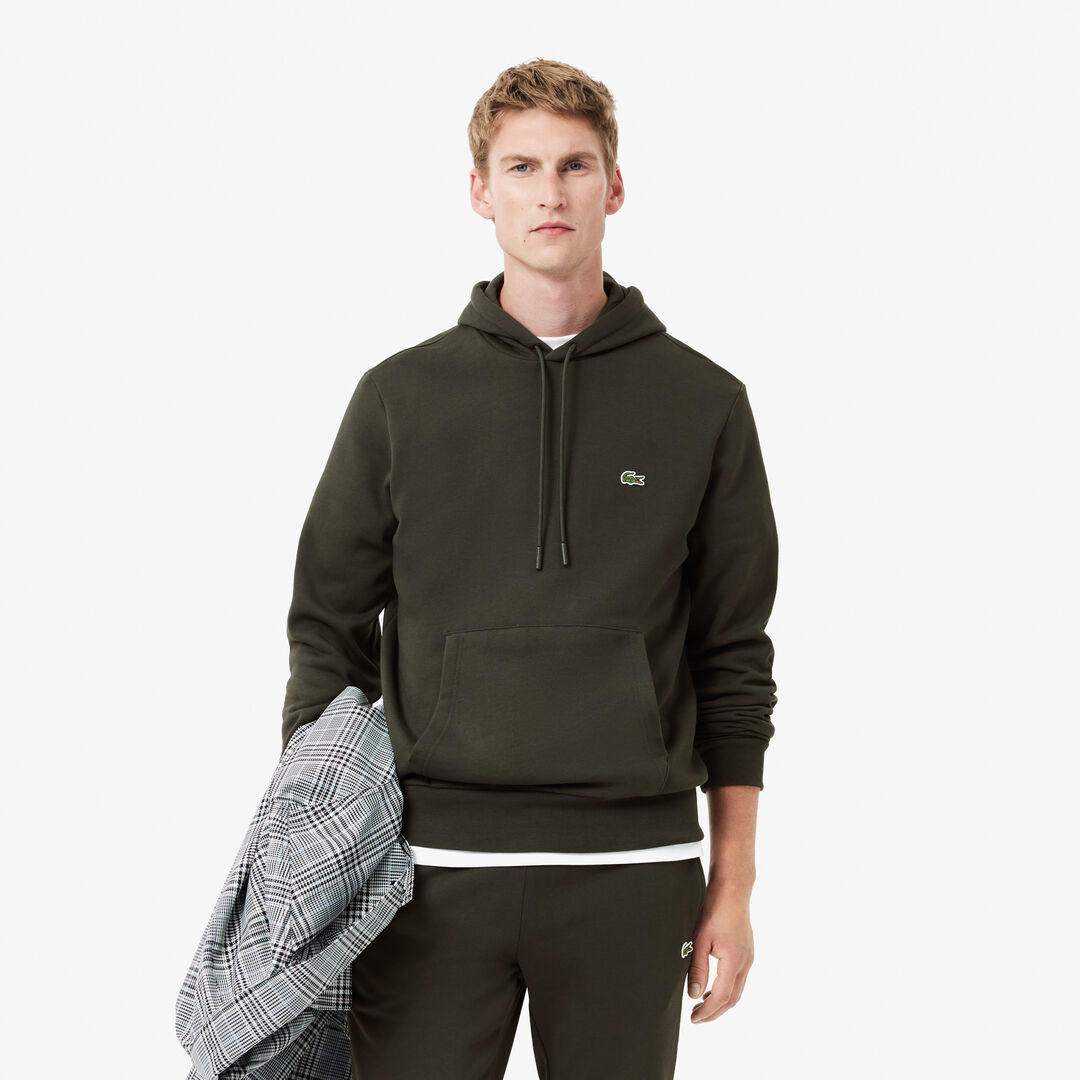 Мужская толстовка Lacoste Classic Fit с флисом фото 1