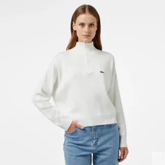 Женский свитер Lacoste Relaxed Fit на молнии