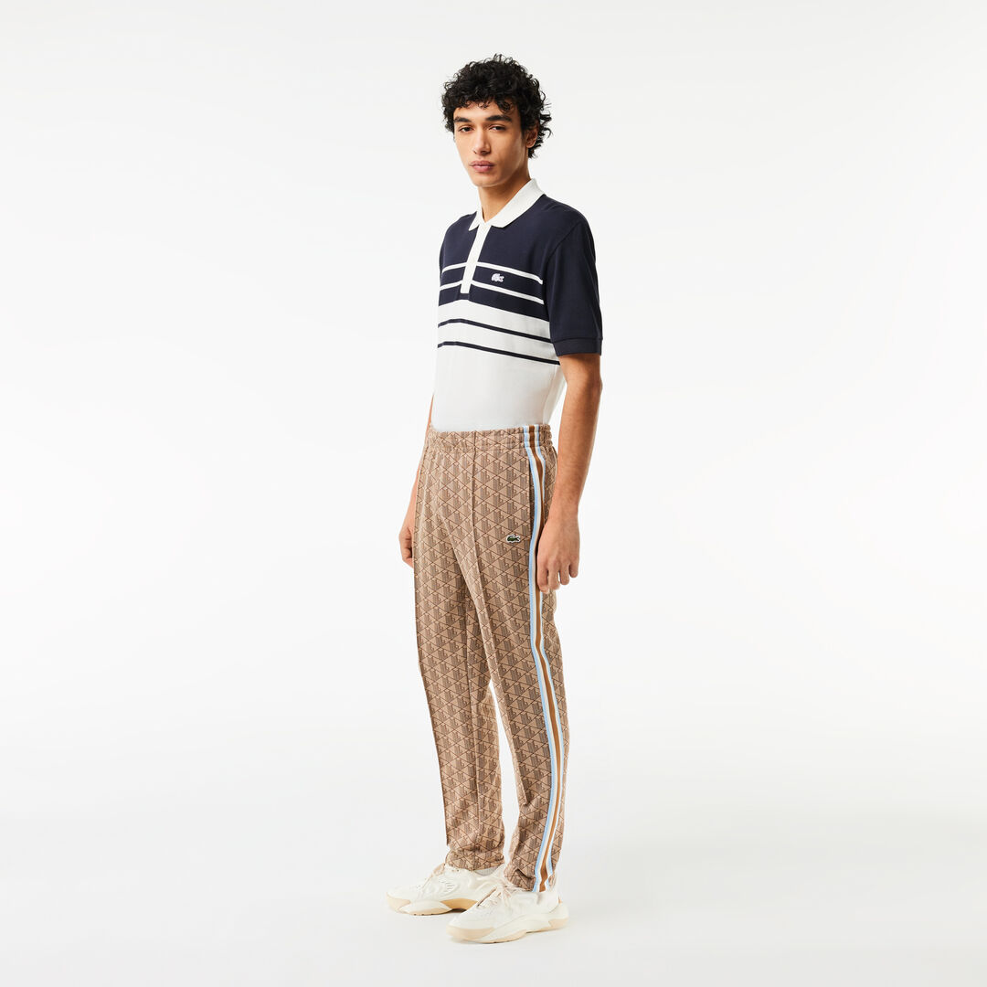 Жаккардовые спортивные брюки Lacoste Paris с монограммой фото 1