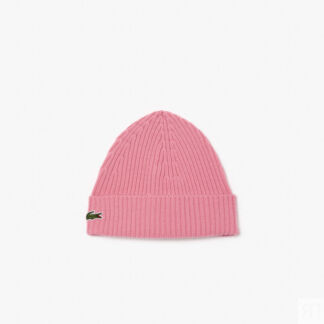 Шерстяная шапка Lacoste Unisex в рубчик