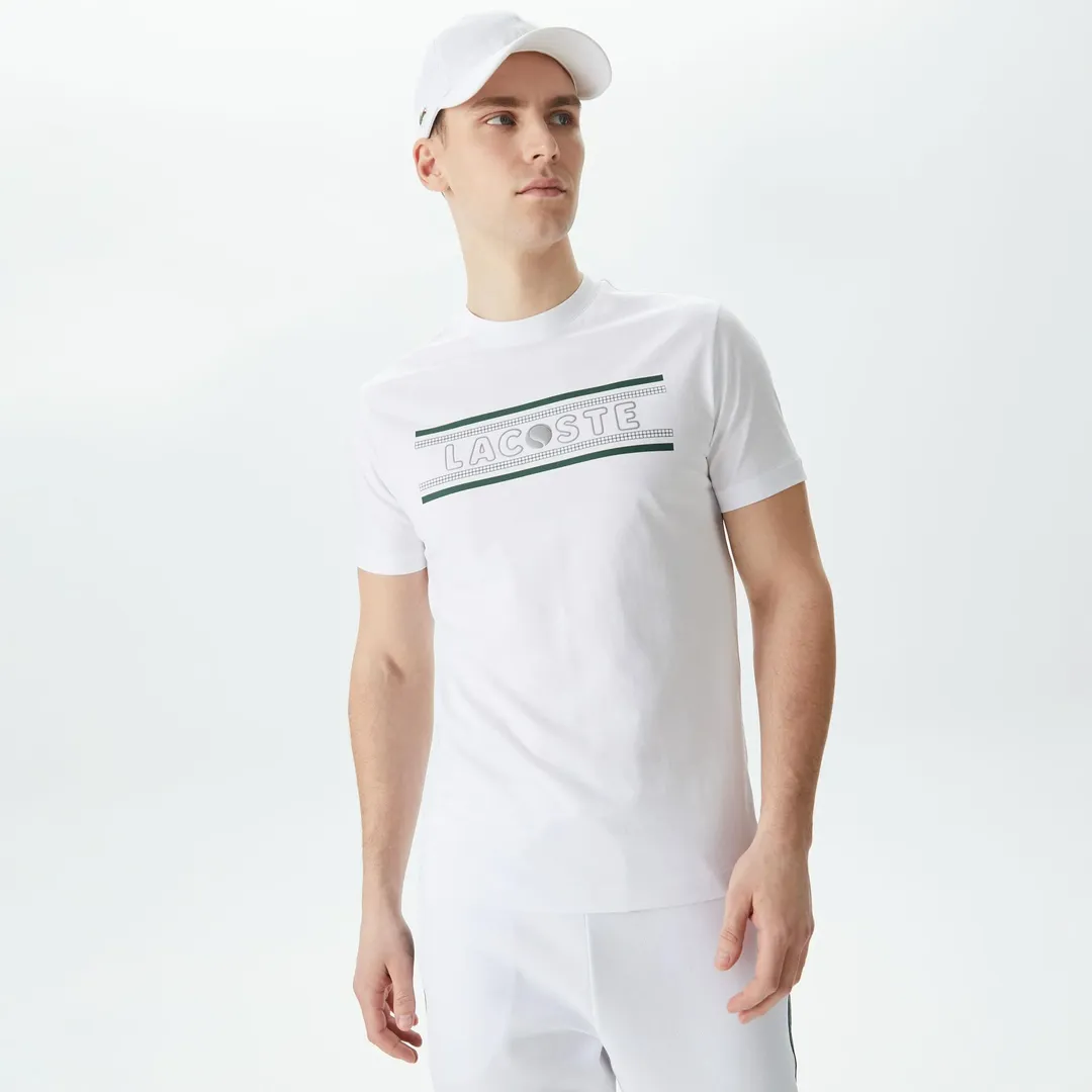 Мужская футболка Lacoste из хлопка фото 1