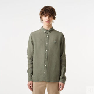 Мужская льняная рубашка Lacoste