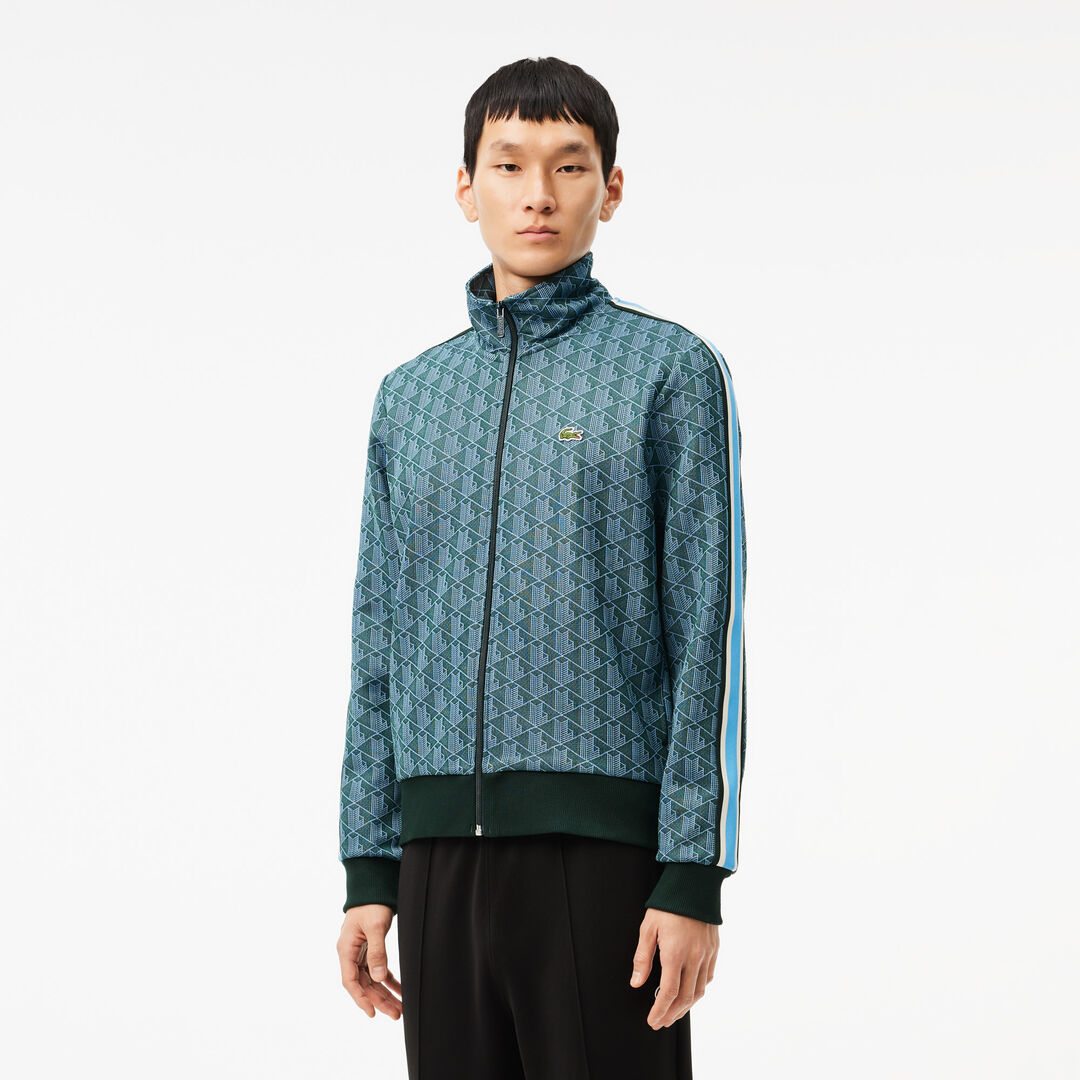 Мужская жаккардовая толстовка Lacoste PARIS с монограммой фото 1