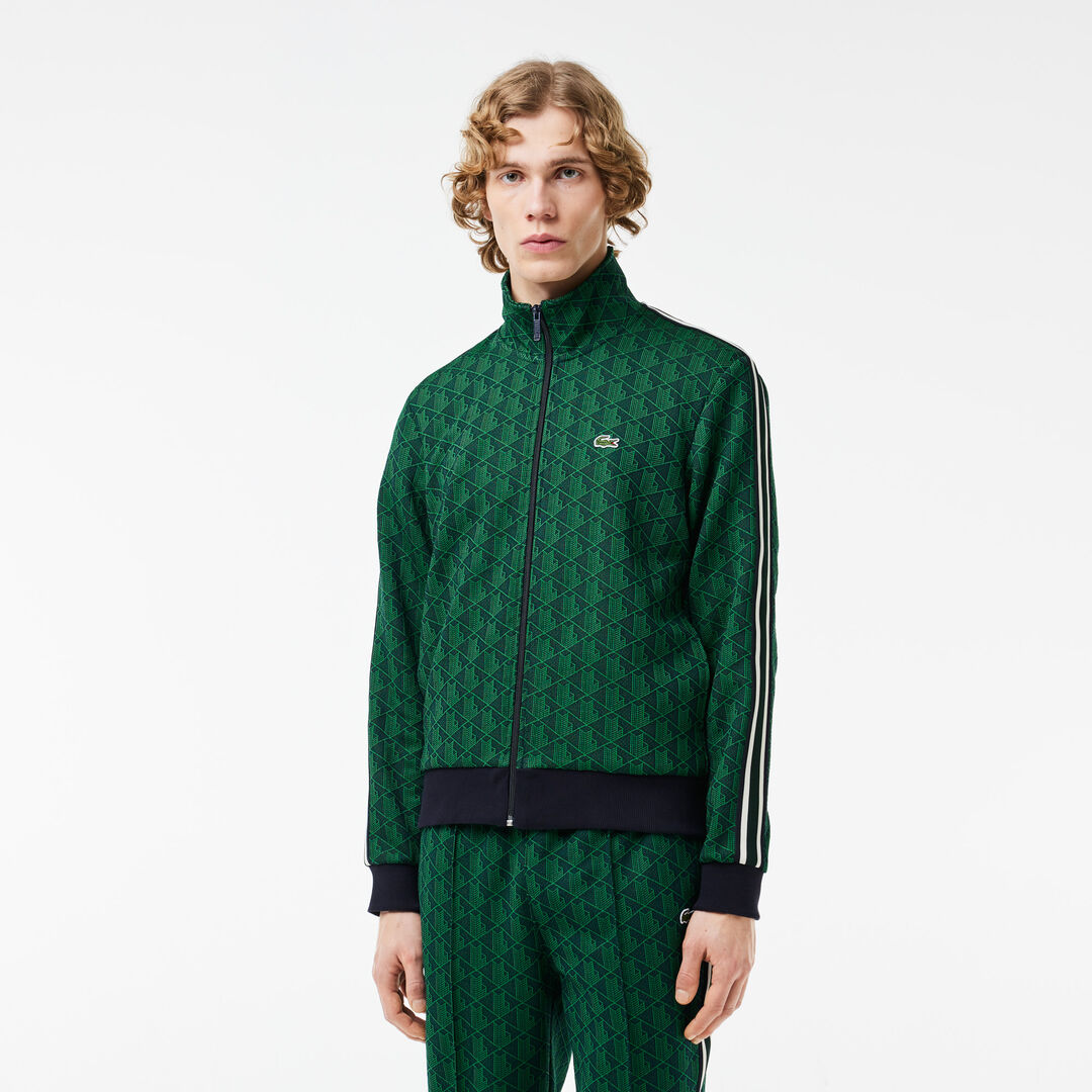 Мужская жаккардовая толстовка Lacoste PARIS с монограммой фото 1