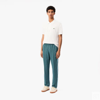 Жаккардовые спортивные брюки Lacoste Paris с монограммой