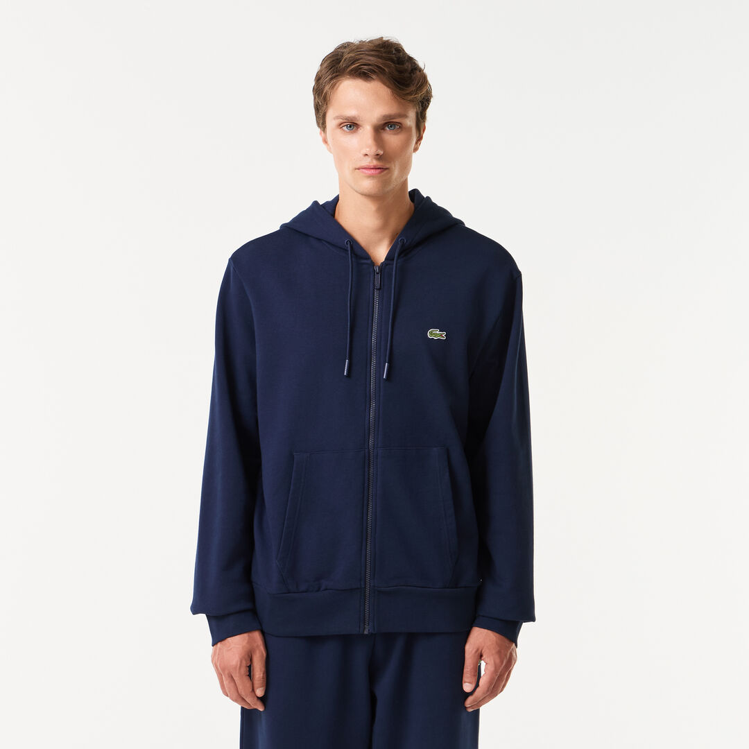 Мужская флисовая толстовка Lacoste на молнии фото 1