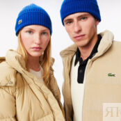 Шерстяная шапка Lacoste Unisex в рубчик фото 3