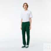 Жаккардовые спортивные брюки Lacoste Paris с монограммой фото 1