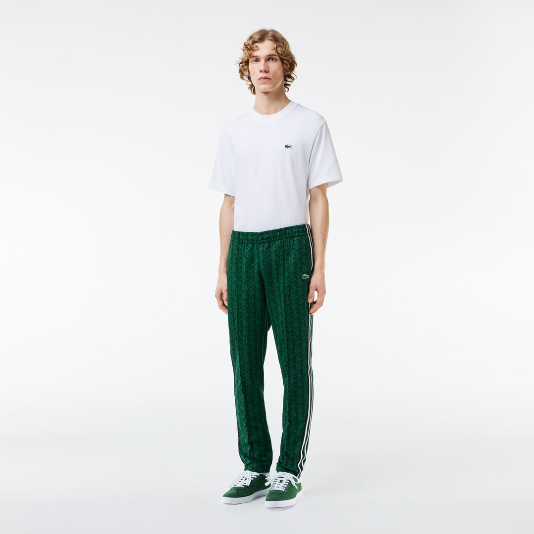Жаккардовые спортивные брюки Lacoste Paris с монограммой фото 1