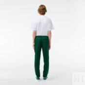 Жаккардовые спортивные брюки Lacoste Paris с монограммой фото 2