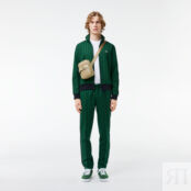 Жаккардовые спортивные брюки Lacoste Paris с монограммой фото 3