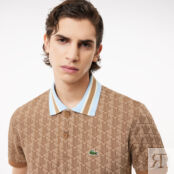 Мужское поло Lacoste Classic Fit с монограммой фото 3