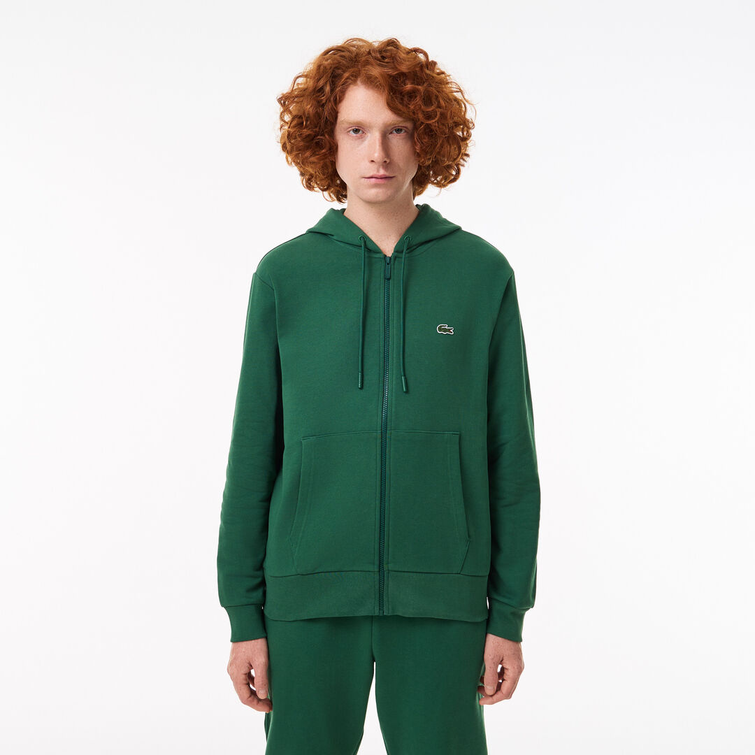 Мужская флисовая толстовка Lacoste на молнии фото 1