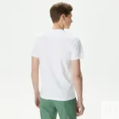 Мужская приталенная футболка Lacoste с круглым вырезом фото 2