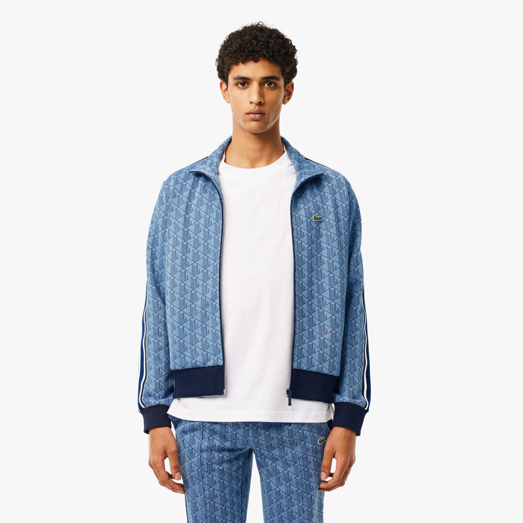 Мужская жаккардовая толстовка Lacoste PARIS с монограммой фото 1